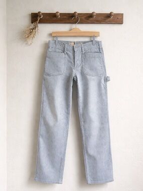 Anthropologie Pilcro Hickory Stripe Carpenter Pants